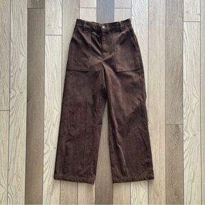 MONROW Corduroy Patch Pocket Pant in Dark Oak/ REVOLVE